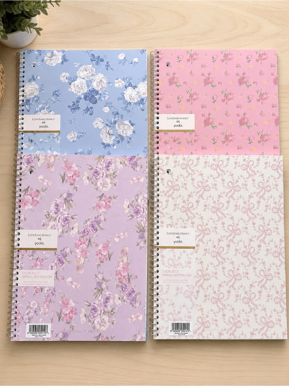 Love Shack Fancy Floral Spiral Notebooks - Set of 4
